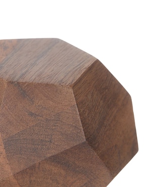 Figura de esfera N Narrative Facetada de madera
