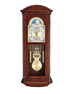 Reloj de pared Bulova de madera