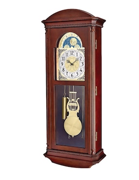 Reloj de pared Bulova de madera