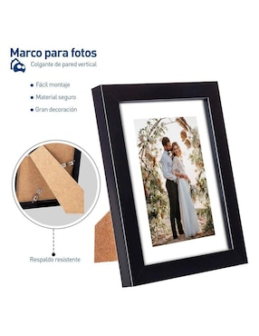 Portarretrato Bluelander de PVC para 5 fotos