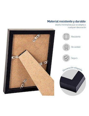 Portarretrato Bluelander de PVC para 5 fotos
