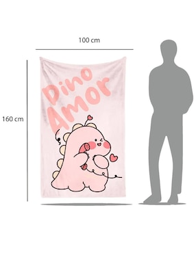 Frazada de tejido plano Juana Gallo Dinosaurio unisex