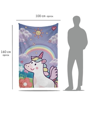 Frazada de tejido plano Juana Gallo Unicornio Aesthetic unisex