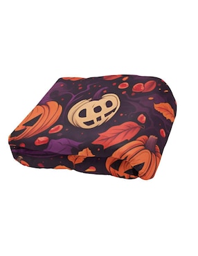 Frazada de tejido plano Juana Gallo Halloween Calabaza unisex
