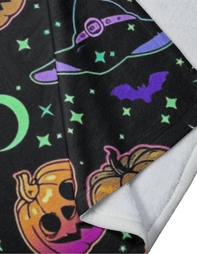 Frazada de tejido plano Juana Gallo Halloween Neon unisex