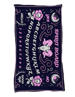 Frazada De Tejido Plano Juana Gallo Halloween Ouija Unisex