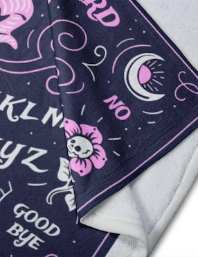 Frazada de tejido plano Juana Gallo Halloween Ouija unisex