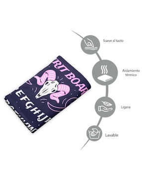 Frazada de tejido plano Juana Gallo Halloween Ouija unisex