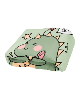 Frazada de tejido plano Juana Gallo Dinosaurio unisex