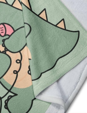 Frazada de tejido plano Juana Gallo Dinosaurio unisex