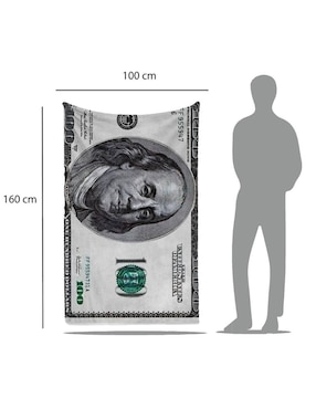 Frazada de tejido plano Juana Gallo Billete De Dólar unisex
