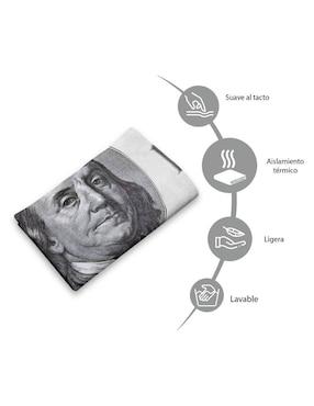 Frazada de tejido plano Juana Gallo Billete De Dólar unisex