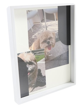 Portarretrato Haus Pieces de plástico para 2 fotos