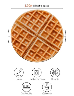 Frazada clásica de tejido plano Juana Gallo Waffle