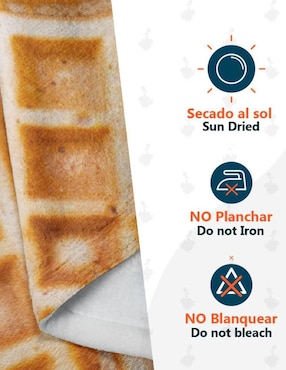 Frazada clásica de tejido plano Juana Gallo Waffle