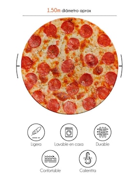 Frazada clásica de tejido punto Juana Gallo Pizza