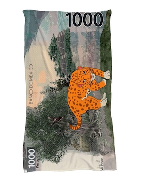 Frazada Clásica De Tejido Punto Juana Gallo Billete De 1000 Jaguar