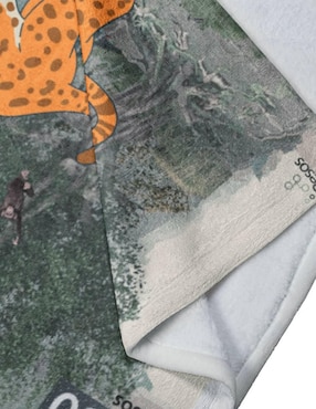 Frazada clásica de tejido punto Juana Gallo Billete de 1000 Jaguar