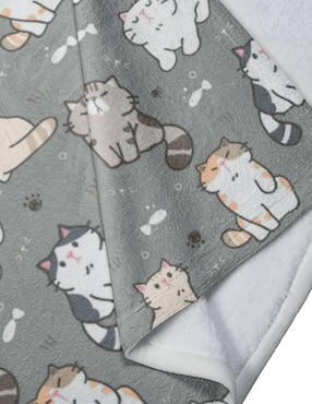 Frazada clásica de tejido punto Juana Gallo Gatitos Kawaii