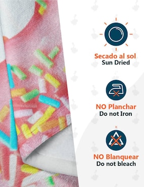 Frazada clásica de tejido punto Juana Gallo Dona de fresa