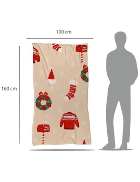 Frazada clásica de tejido punto Juana gallo Adornos navideños unisex