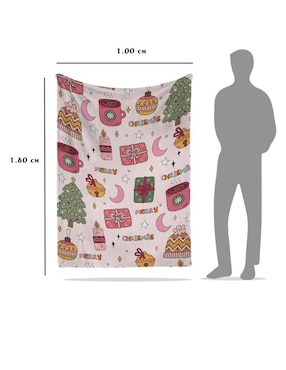 Frazada clásica de tejido punto Juana gallo Navidad girls unisex