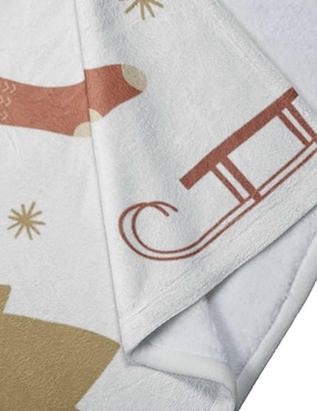 Frazada clásica de tejido punto Juana gallo Navidad unisex