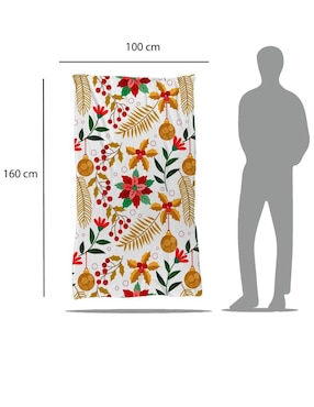 Frazada clásica de tejido punto Juana gallo Patrón navideño unisex