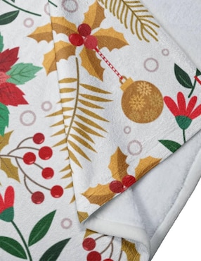 Frazada clásica de tejido punto Juana gallo Patrón navideño unisex