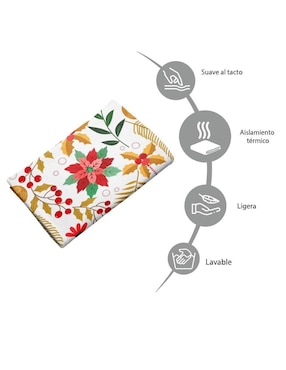 Frazada clásica de tejido punto Juana gallo Patrón navideño unisex