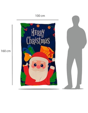 Frazada clásica de tejido punto Juana gallo Santa Claus unisex