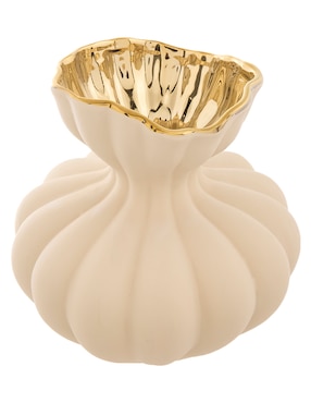 Florero Concepts Life Seta Gold de porcelana
