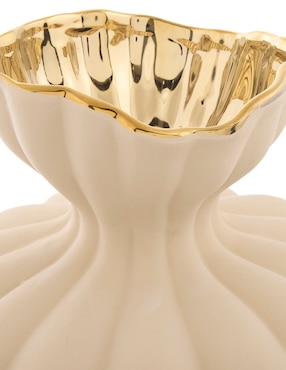 Florero Concepts Life Seta Gold de porcelana