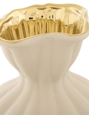 Florero Concepts Life Seta Gold de porcelana
