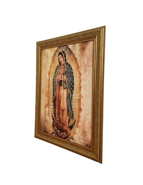 Cuadro Virgen De Guadalupe técnica polioleo Encuadro Mx