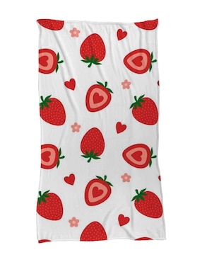 Frazada clásica de tejido Juana gallo Fresas unisex