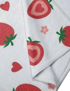 Frazada clásica de tejido Juana gallo Fresas unisex