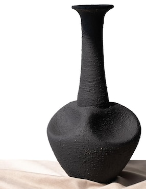 Jarrón Anceramic Vida Textura Black de terracota