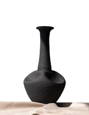 Jarrón Anceramic Vida Textura Black de terracota