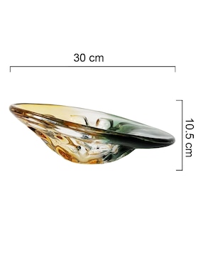 Bowl N Narrative Amber de vidrio