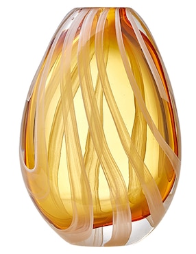 Florero N Narrative Marbled de vidrio