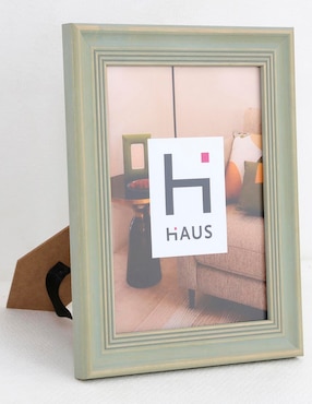 Portarretrato Haus Washed Green 6X8 para 1 foto