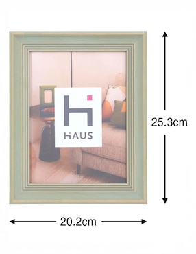 Portarretrato Haus Washed Green 6X8 para 1 foto