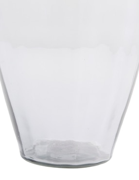 Florero N Narrative Clear Rustic de vidrio