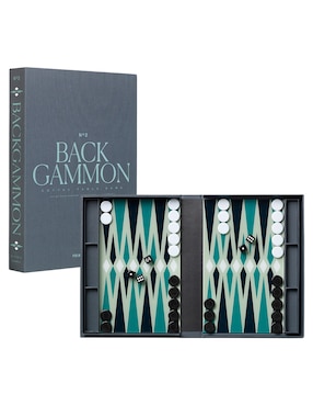Caja decorativa con set Printworks Board Game Backgammon