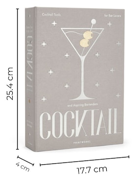 Caja decorativa con set Printworks Cocktail Tool