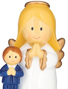Escultura religiosa Giftware Little Patrons de resina