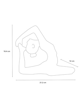 Figura Bluebell & Co. Yoga Lady de resina
