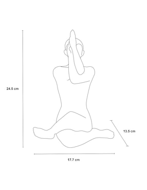 Figura John Nada Bluebell & Co. Yoga Lady de resina