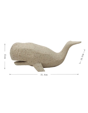 Figura decorativa Bluebell & Co. Whale de resina